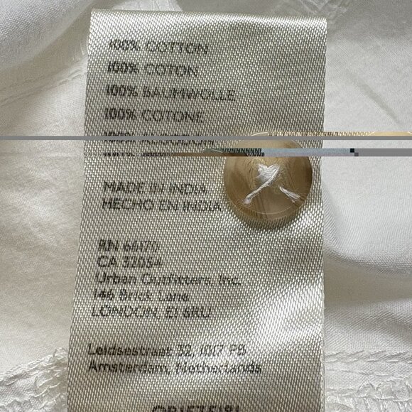 Anthropologie PILCRO Women Oversized Shirt Button Front Long Sleeve SZ XS White - Picture 8 of 11